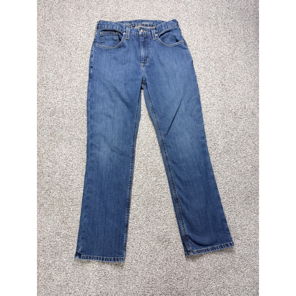 Carhartt Rugged Flex Men's Knit Lined Jeans 32x32 Relaxed Fit Blue Denim